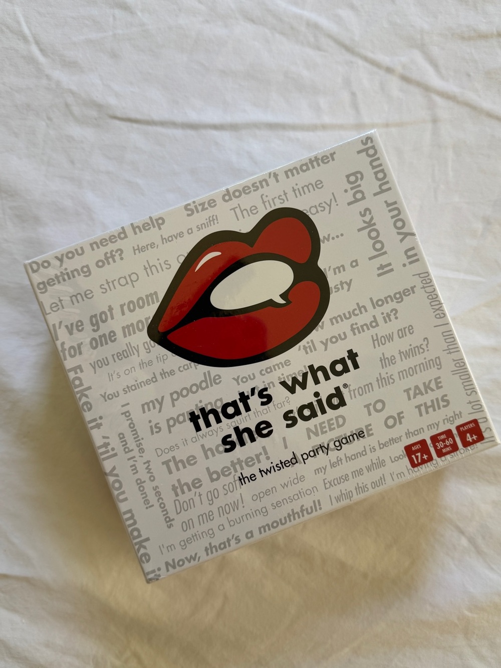 UNOPENED That's What She Said Party Game
